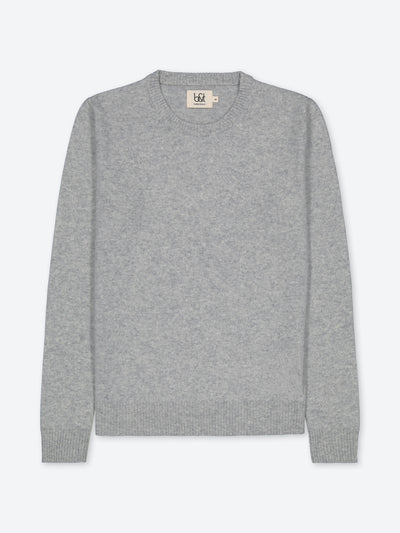 Pull gris en cachemire régénéré 