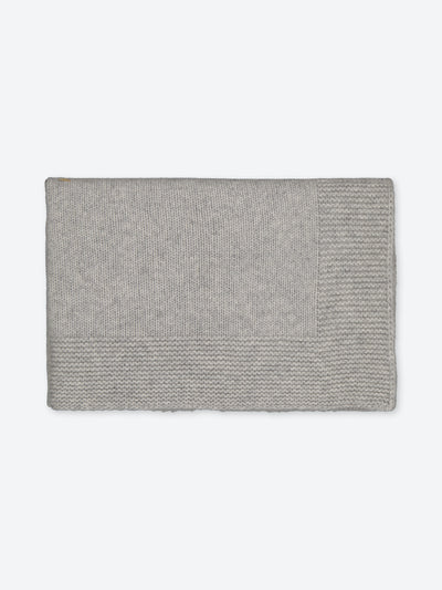 Couverture en cachemire gris à personnaliser