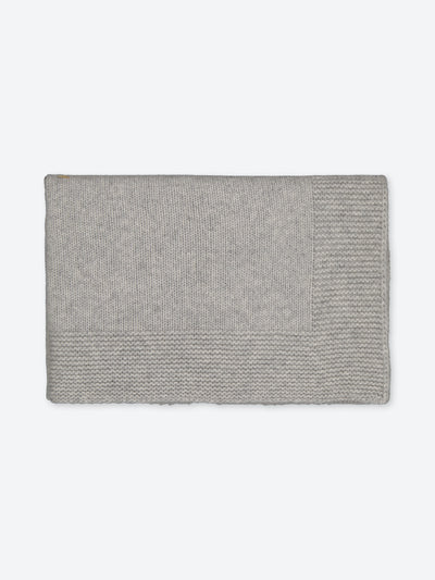 Grey cashmere blanket to personalize