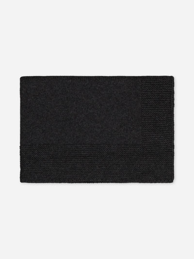 Couverture anthracite pour animaux de compagnie en cachemire régénéré
