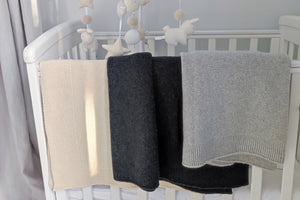 Baby blankets in regenerated cashmere