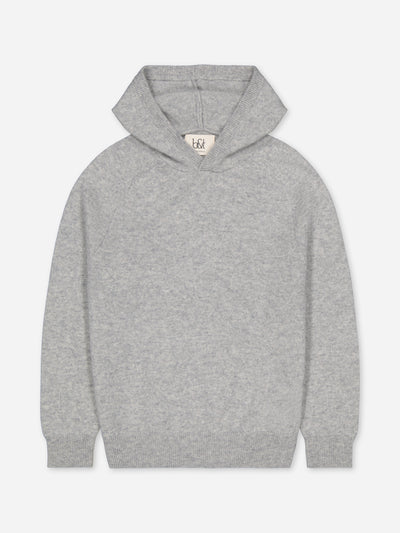 Pull à capuche gris enfant