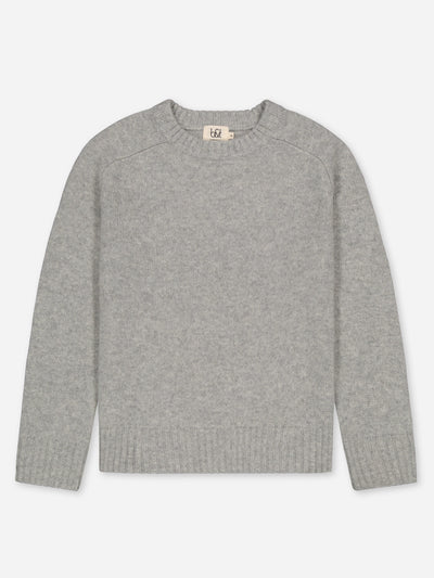 Raglan grey cashmere sweater