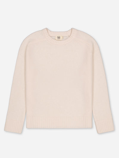 Raglan ivory cashmere sweater