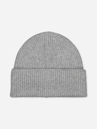 The beanie of a lifetime in grey, roll cuff