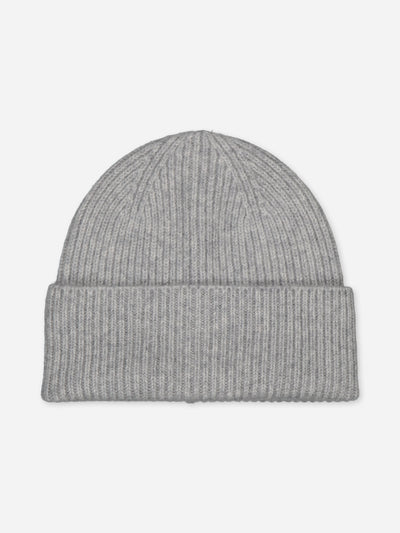 The beanie of a lifetime in grey, roll cuff