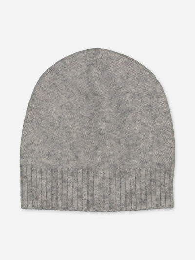 Grey baby hat in regenerated cashmere