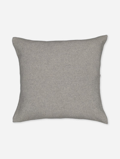 Coussin gris en cachemire régénéré à personnaliser